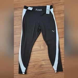 Puma Black and White Performance Tights